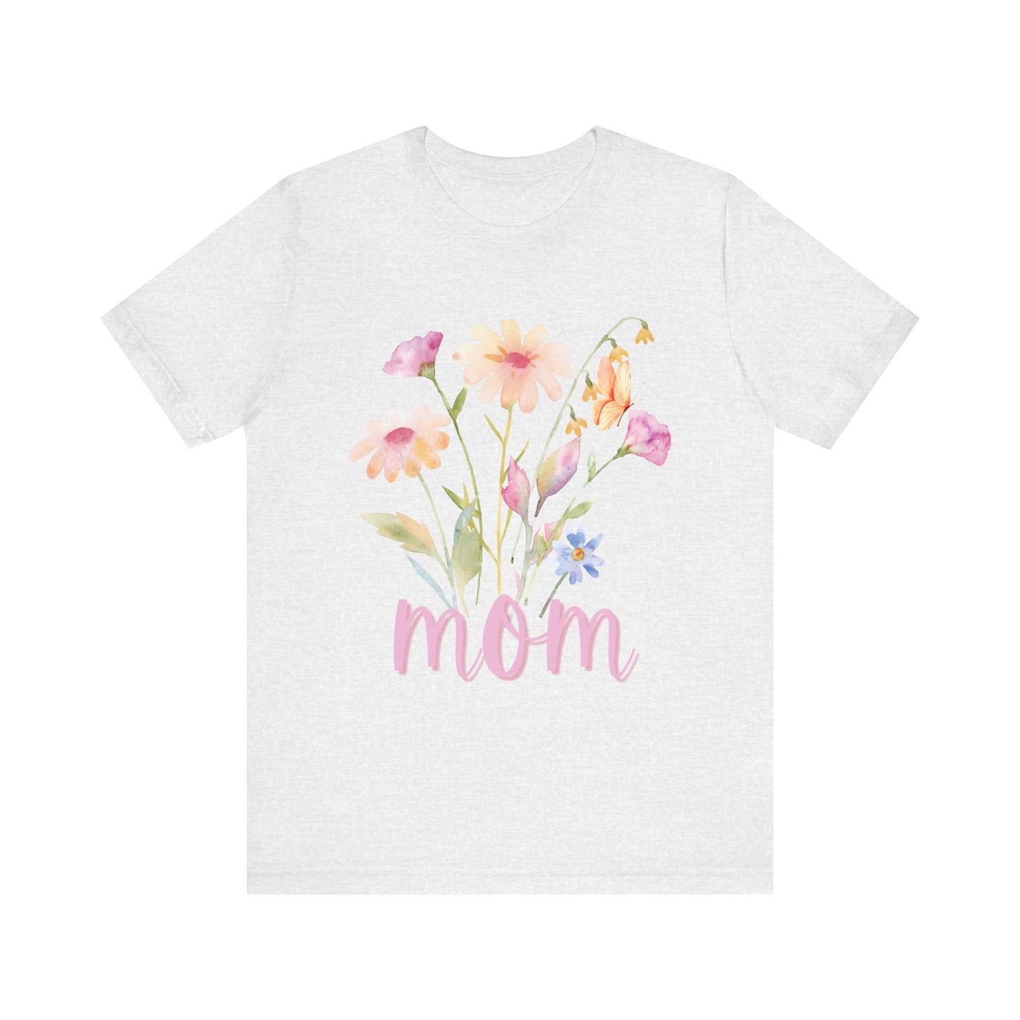 Floral Mom Tee, Perfect Gift for Mothers, Casual Everyday Style, Birthday, Mother's Day, Family Gatherings, Floral Shirt