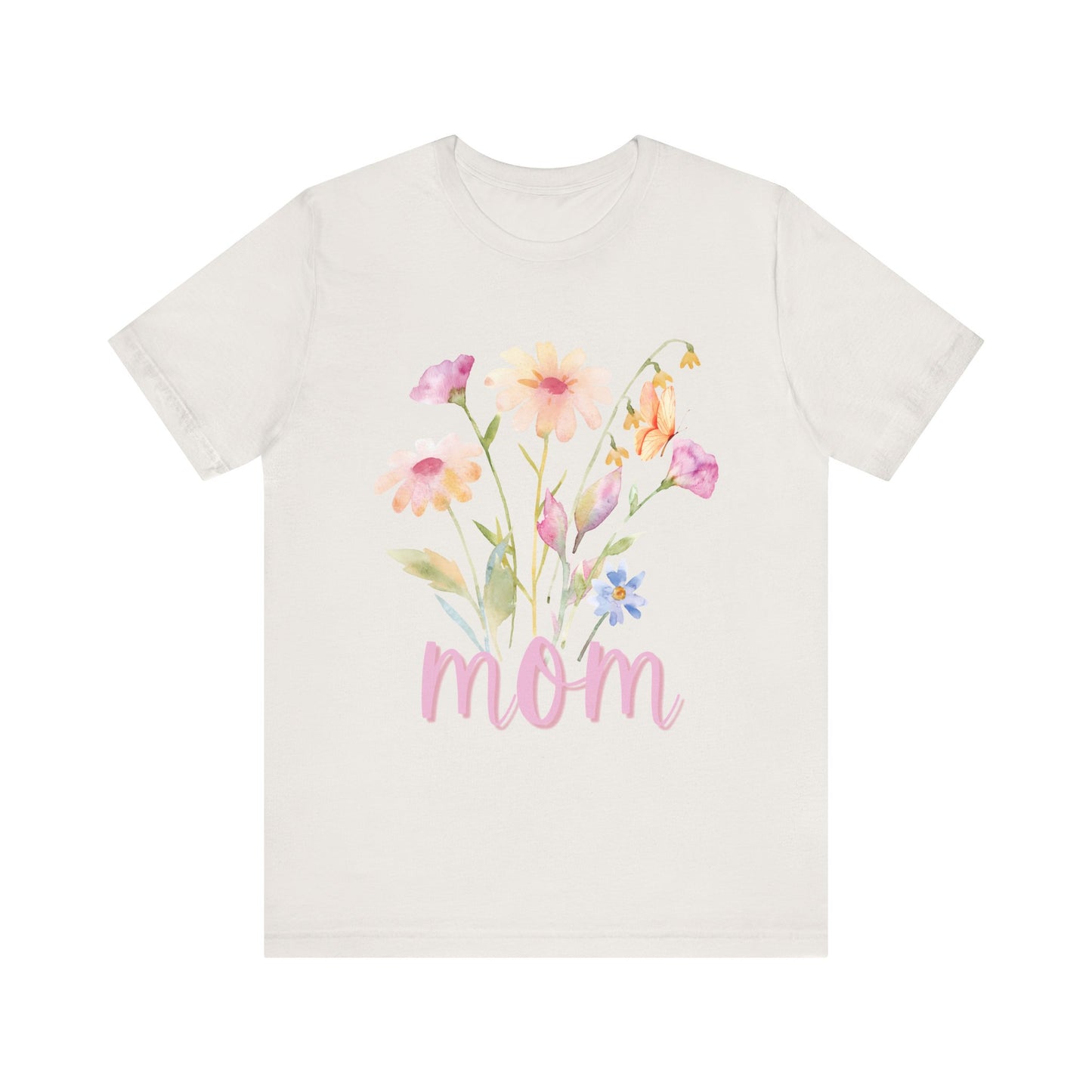 Floral Mom Tee, Perfect Gift for Mothers, Casual Everyday Style, Birthday, Mother's Day, Family Gatherings, Floral Shirt